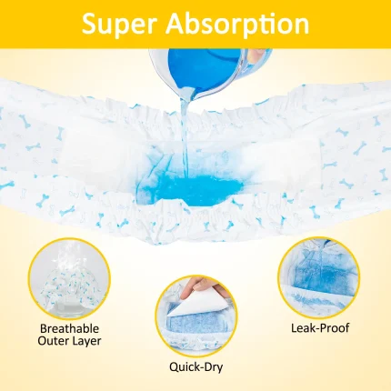 leak proof Pet Nappies factory